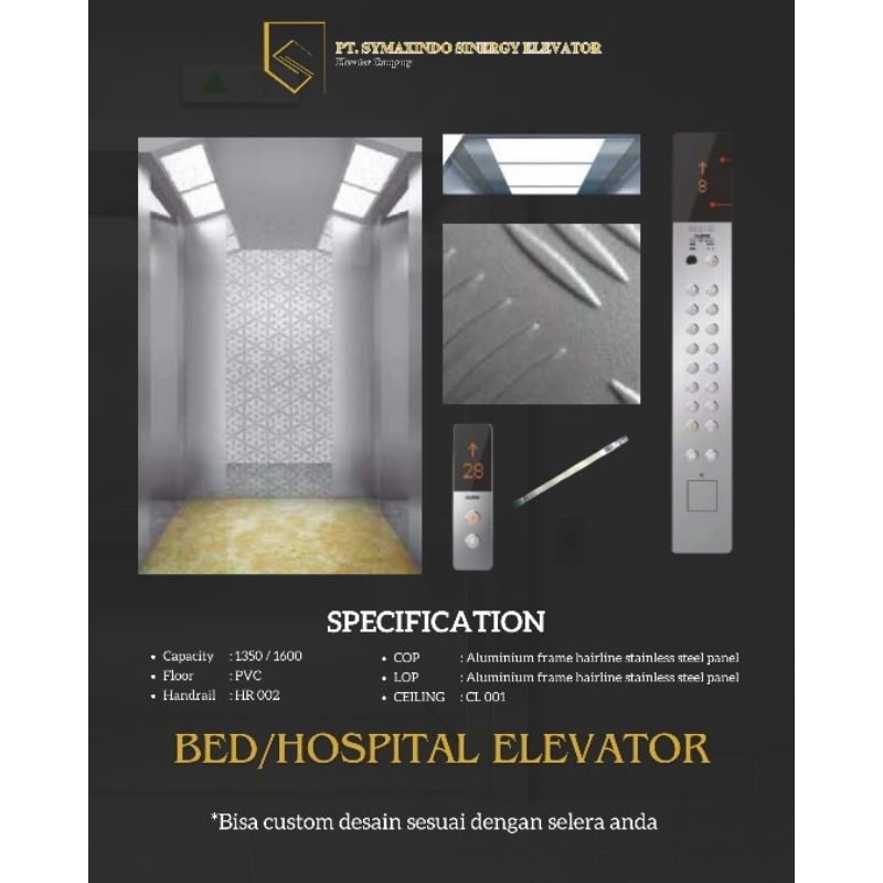 BED/HOSPITAL ELEVATOR