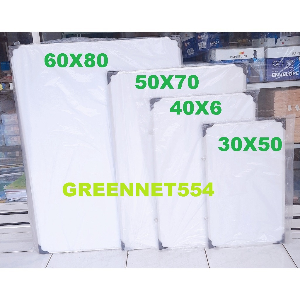 

Papan Tulis Spidol dan Kapur / White board / Blackboard ukuran 40x60, 30X50, 50X70, 60X80 CM BACA DESKRIPSI!!