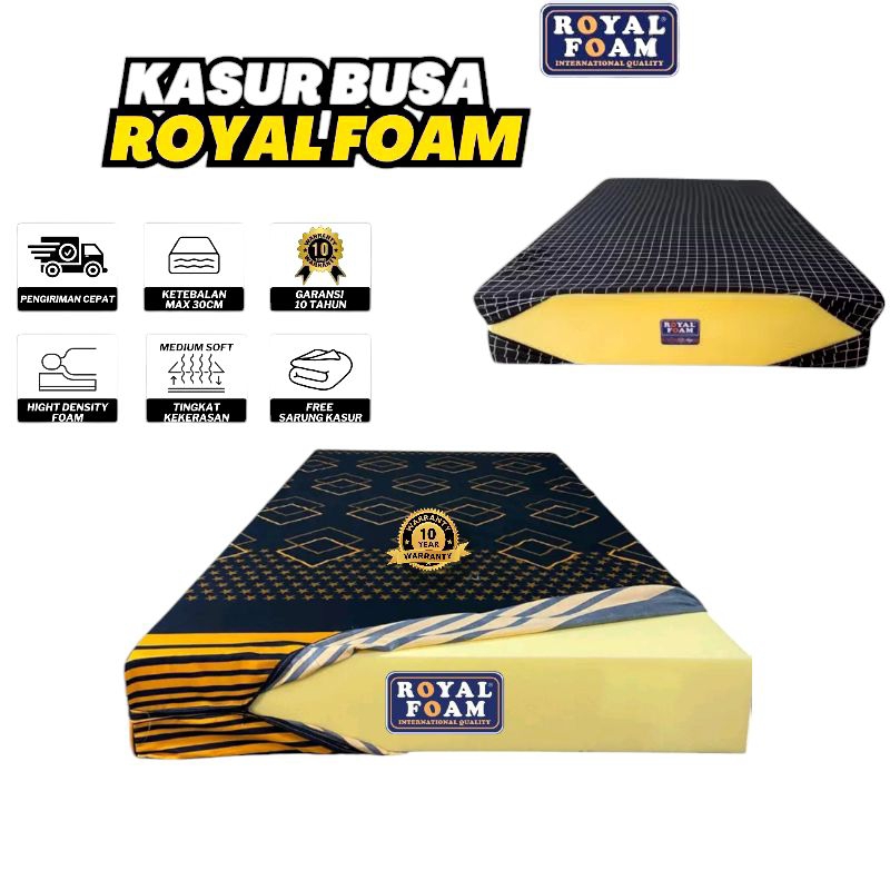 Busasam KASUR BUSA ROYAL FOAM TEBAL 25 & 30CM KASUR SPON ROYAL ORIGINAL
