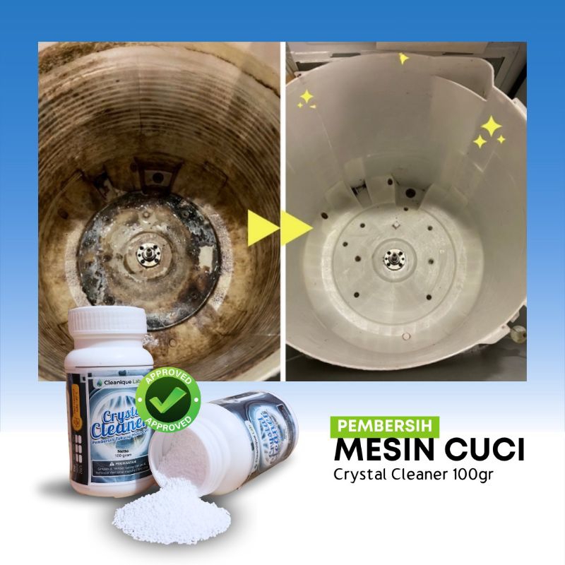 Pembersih Mesin Cuci Cristal Cleaner 100gr