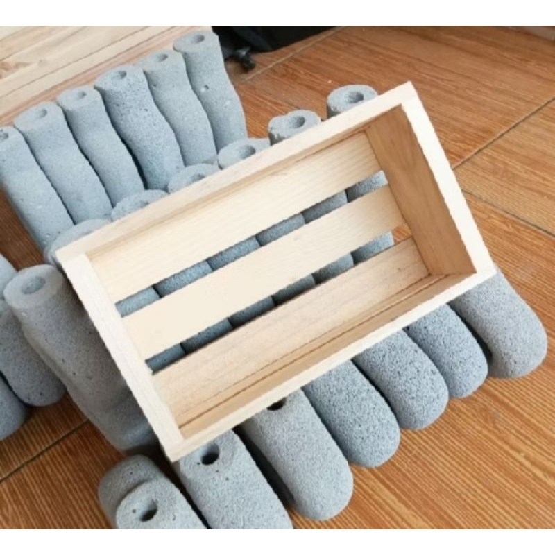 

box hampers box parcel lebaran kayu