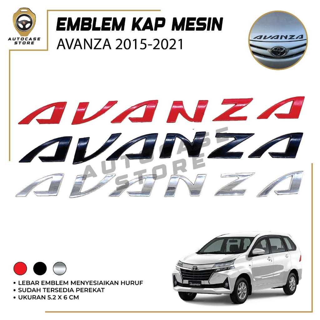 EMBLEM KAP MESIN MOBIL AVANZA 2015-2021