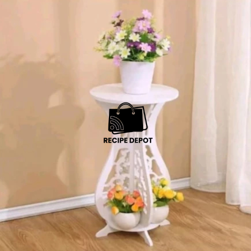 Rak Rak Meja Sudut Tempat Vas Pot Bunga Tanaman Hias Bedside Table Dekorasi Kamar Ruang Tamu Estetik