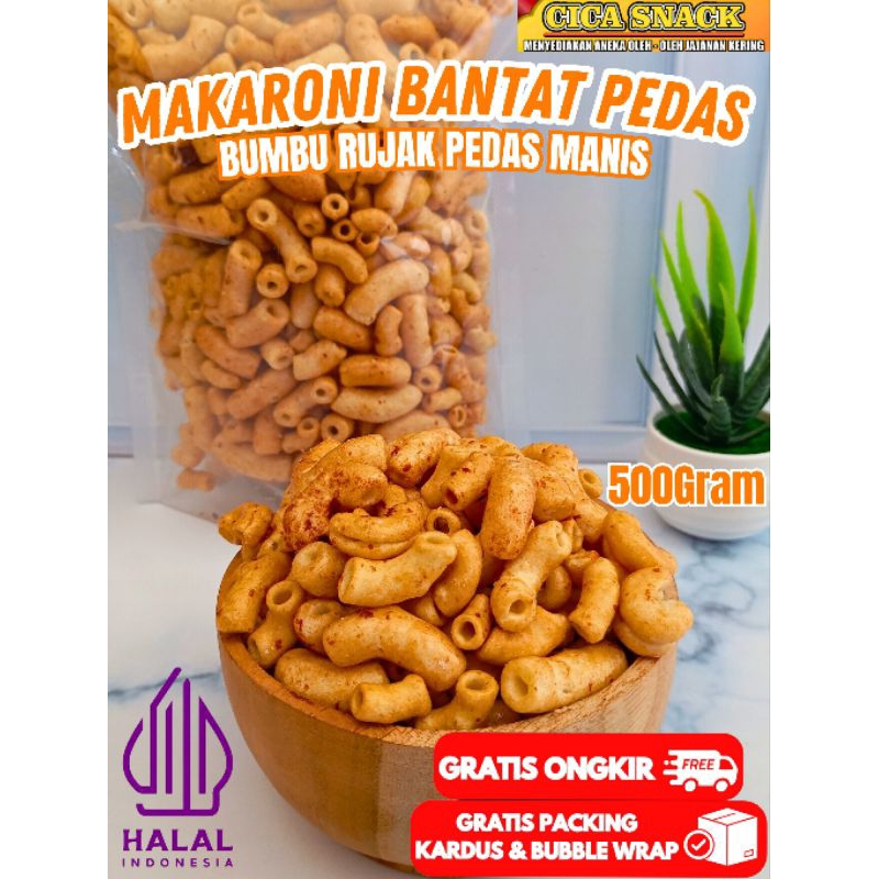 

Makaroni Bantat Pedas Bumbu Rujak 500Gram