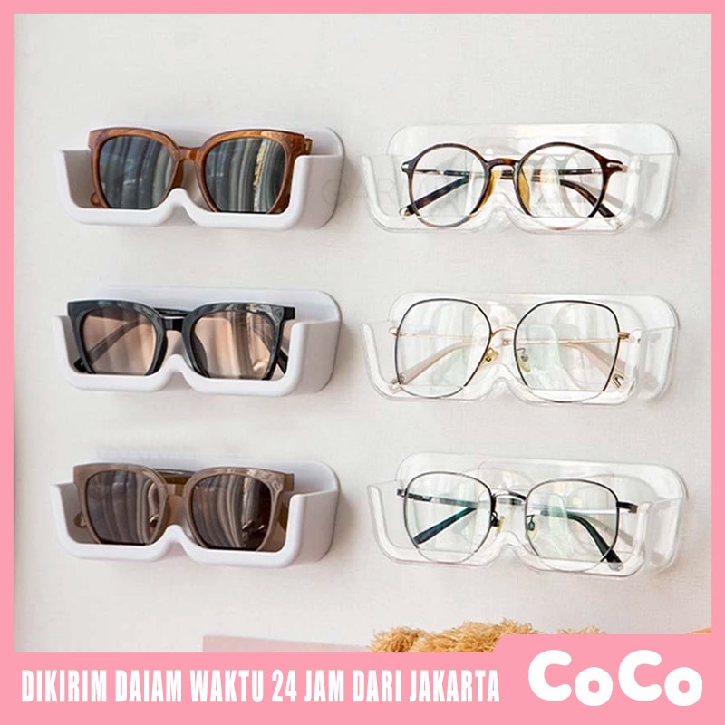 Kotak Penyimpanan Kacamata Terpasang di Dinding Rak Display Kacamata Bebas Pukulan Rak Penyimpanan K