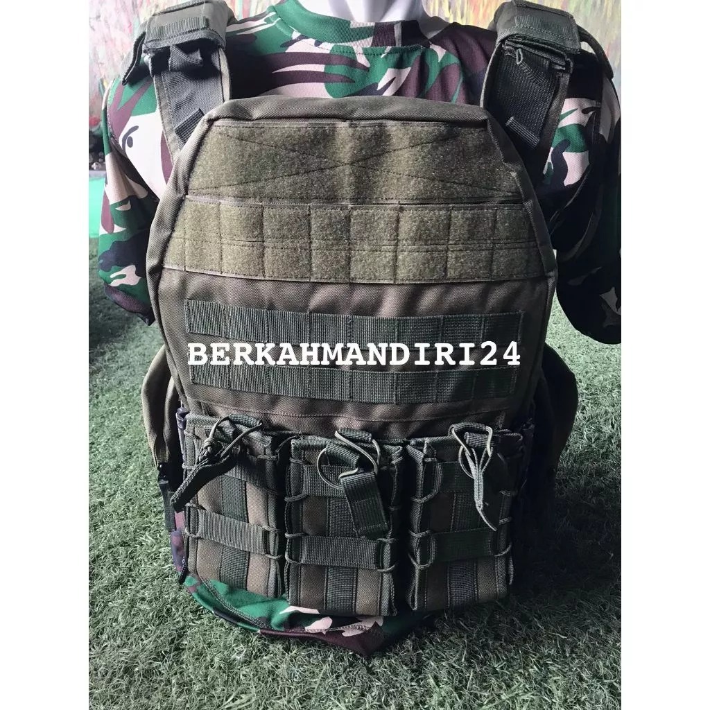 Rompi Black Mamba Rompi Bodyvest Tactical Hijau Army
