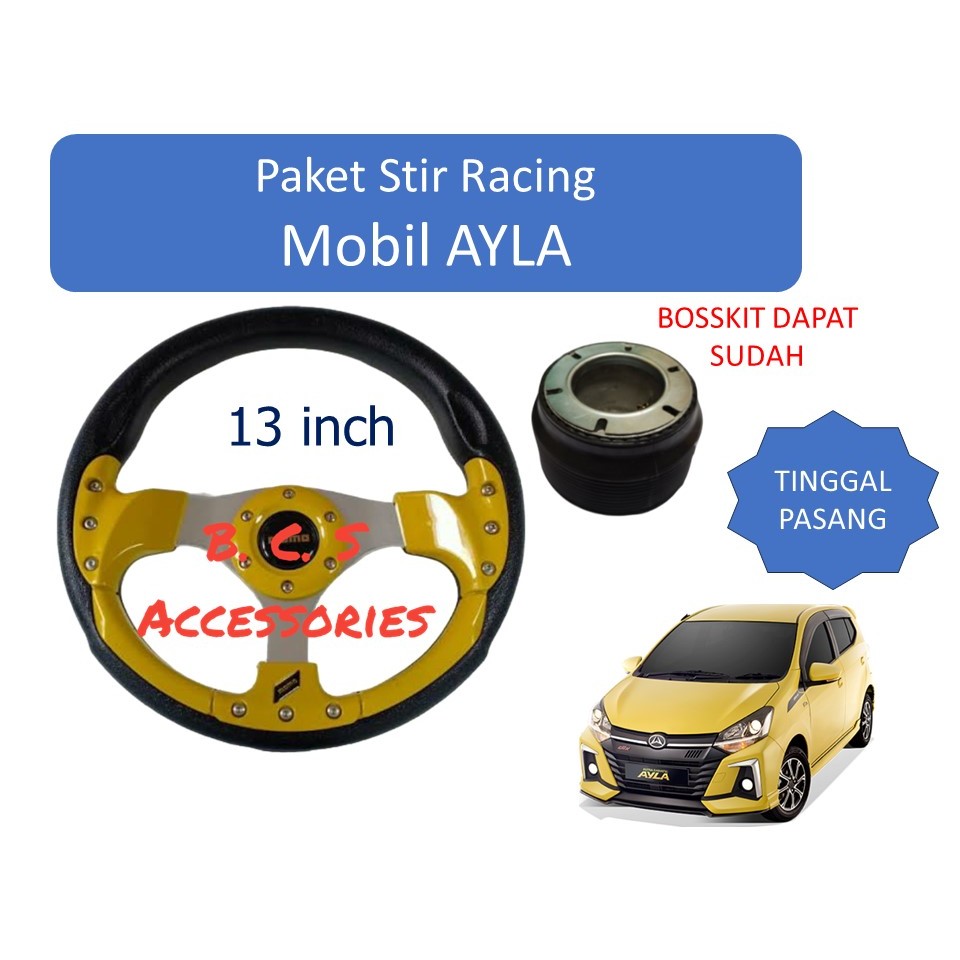 PAKET Stir Racing TINGGAL PASANG KHUSUS MOBIL AYLA- PNP