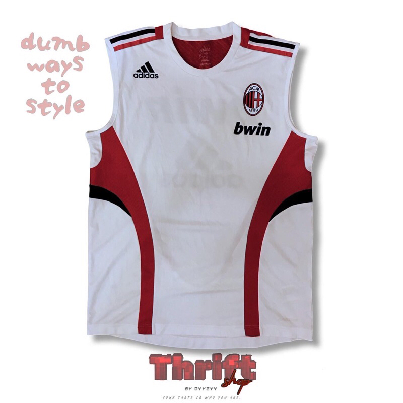 Ac Milan 2008-2009 Training Vest Player Issued Beckham era