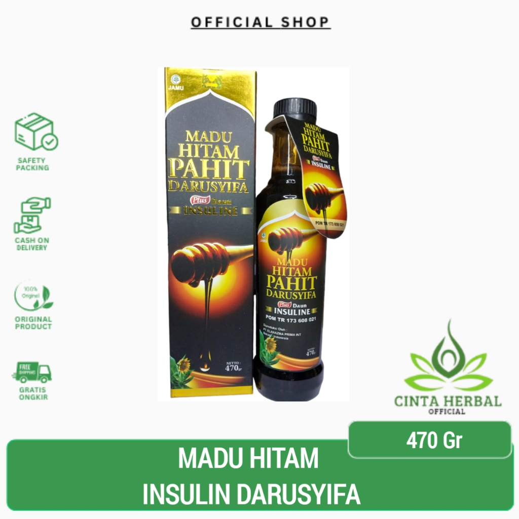 

Madu Hitam Pahit Darusyifa Daun Insuline 470 gram ORIGINAL