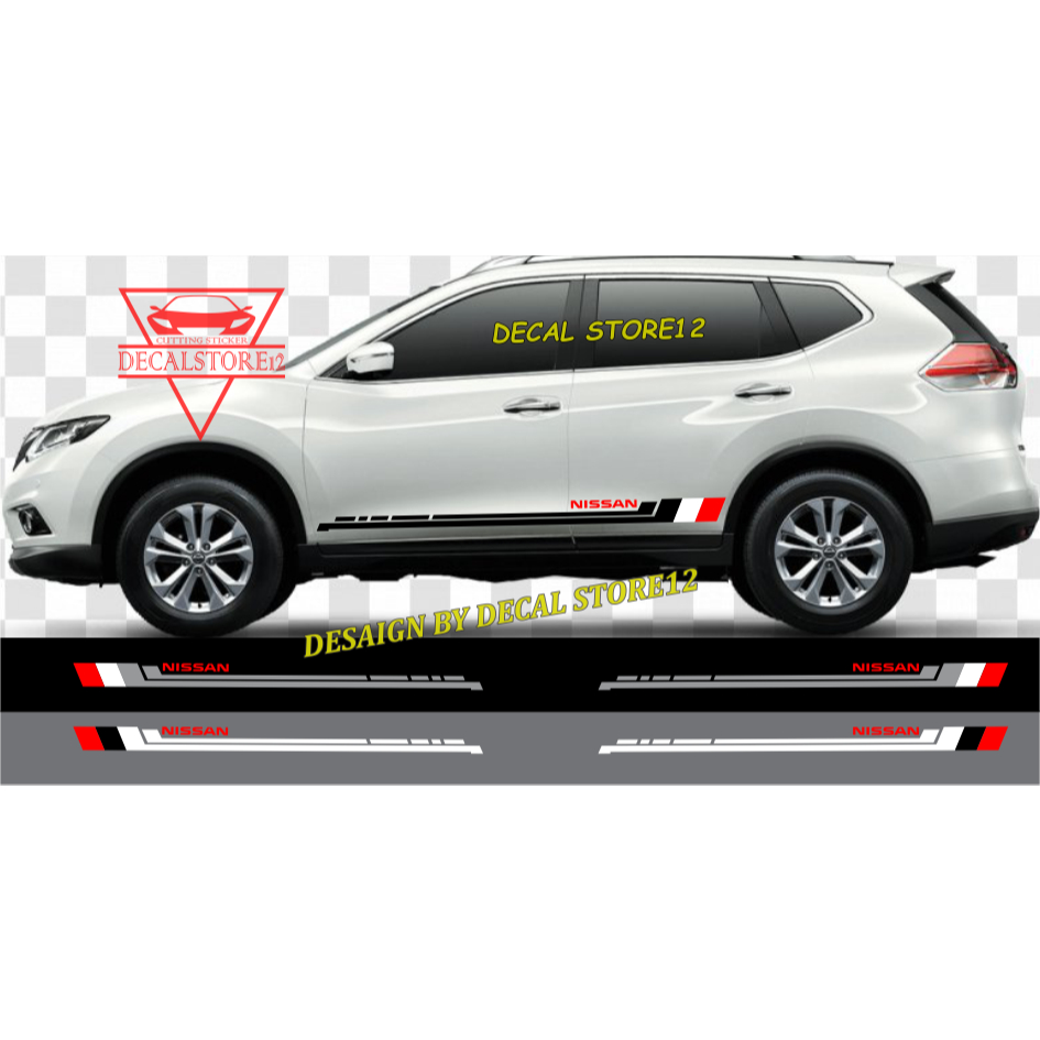 sticker stiker xtrail stiker list body mobil nissan xtrail stker minimalis keren