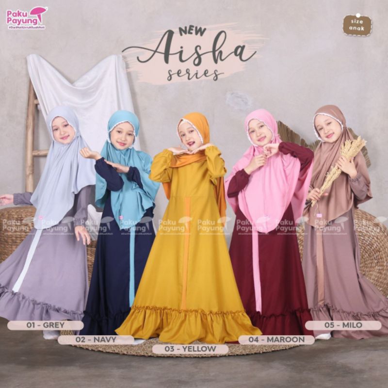 Paku payung | Gamis Aisha paku payung