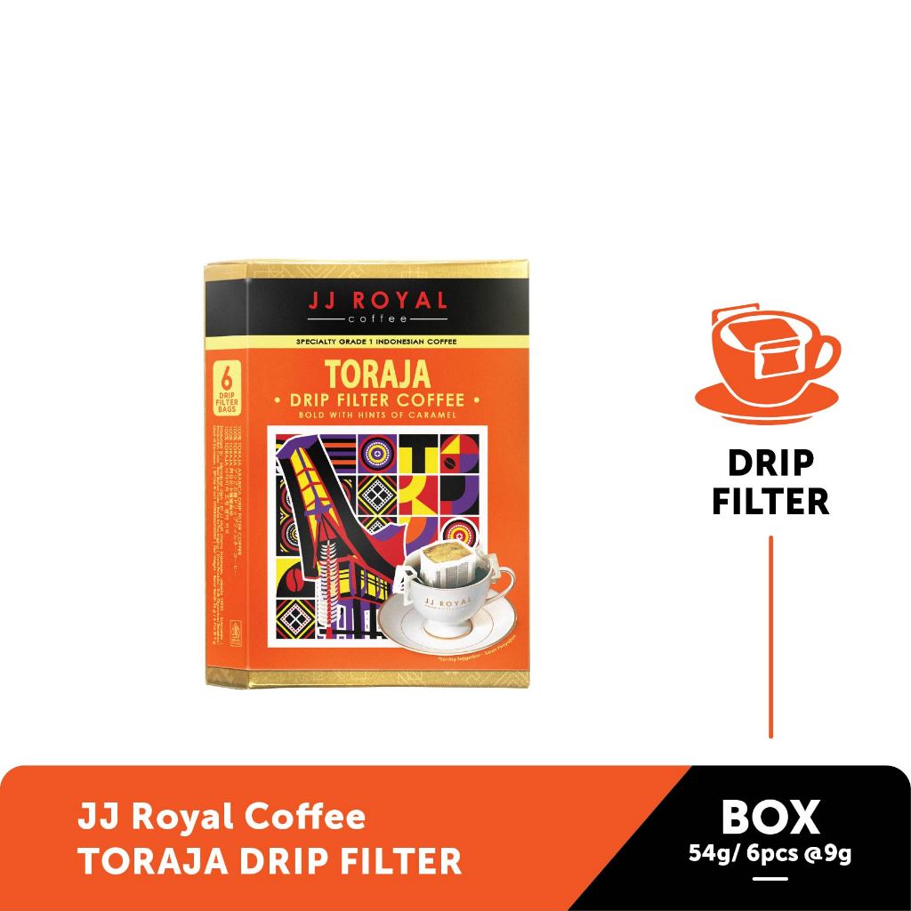 

JJ Royal Coffee Toraja Arabica Drip Filter Inner Box 6sch