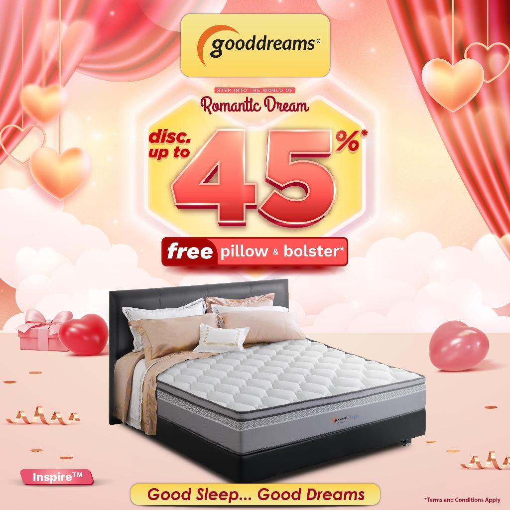 Florence Gooddreams Series Inspire 160 x 200 Matras Spring Bed