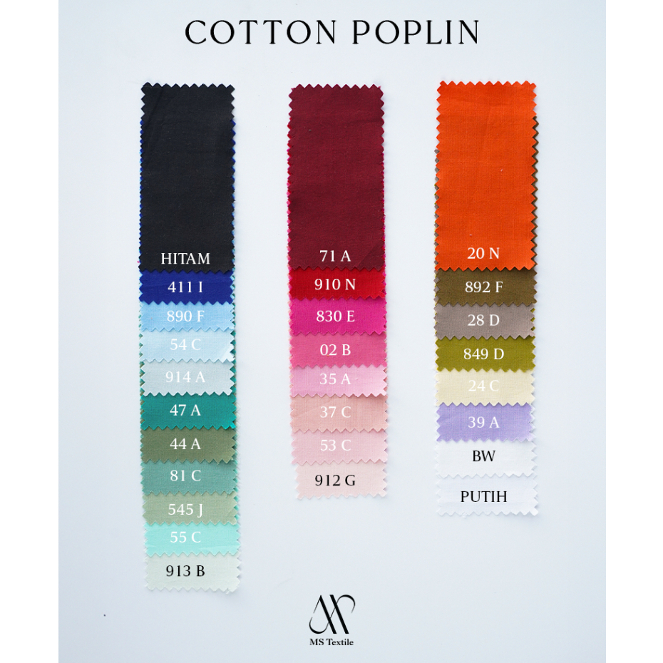 BAHAN KAIN KATUN POPLIN - COTTON POPLIN