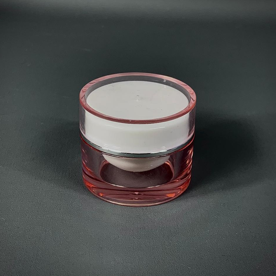 Pot Acrylic 10 gram Pink Transparant / Pot Cream 10 gram / Pot Cream Kosmetik 10 gram