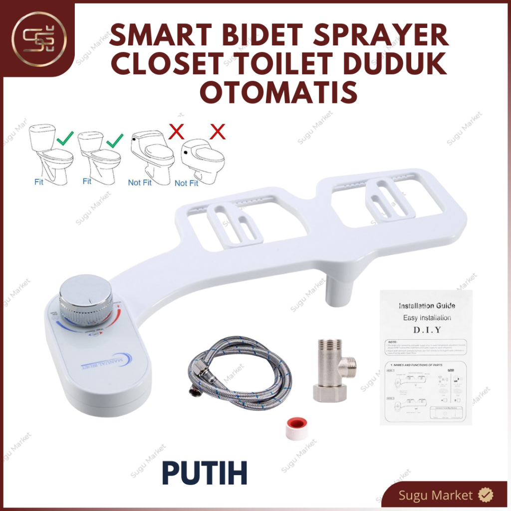 BIDET SPRAYER CLOSET TOILET OTOMATIS | SEMPROTAN TOILET OTOMATIS | Bidet Closet Duduk | Bidet Toilet