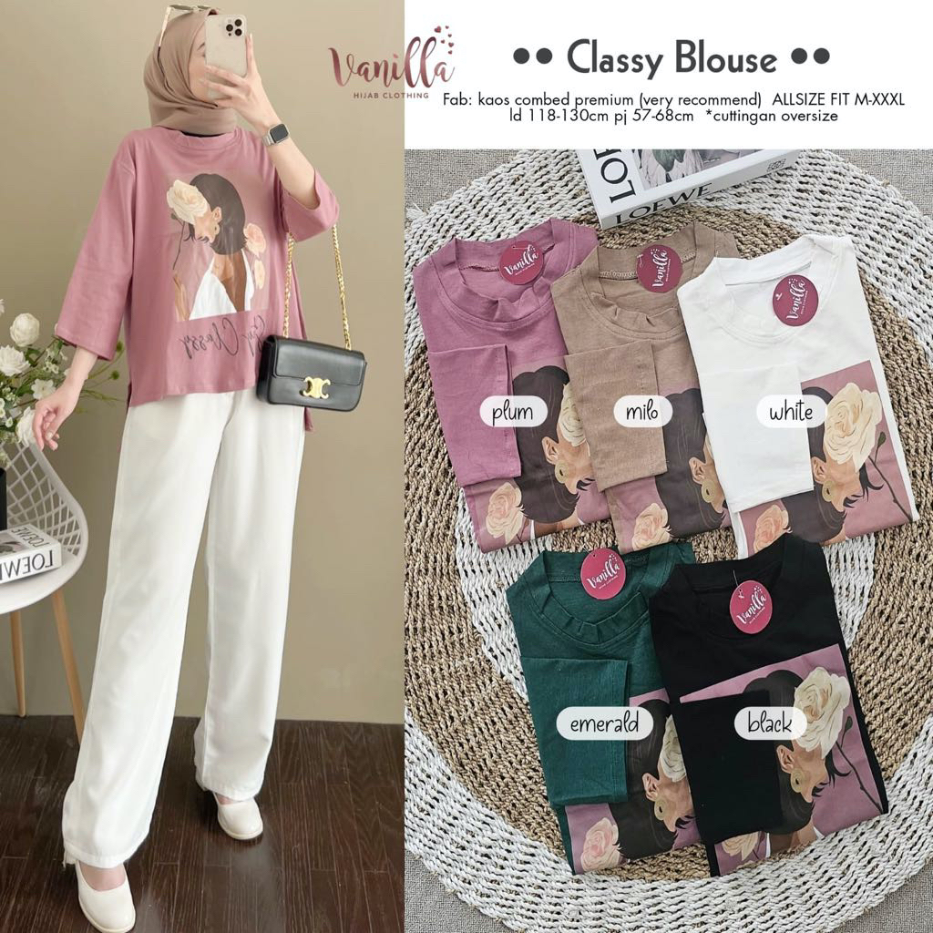 ORIGINAL BY VANILLA HIJAB CLOTHING | KAOS COMBAD 20S SABLON HALUS PREMIUM CASUAL KASUAL STREET STYLE