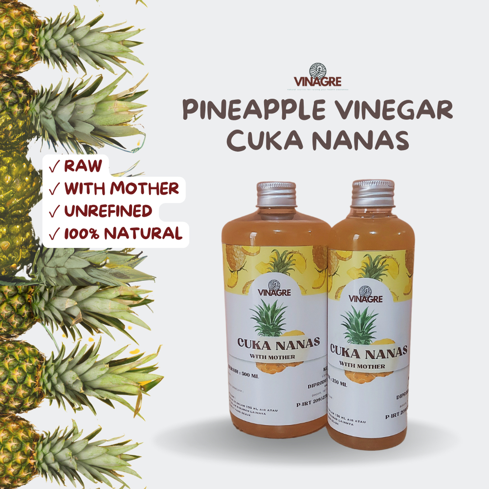 

PINEAPPLE VINEGAR / CUKA NANAS WITH MOTHER 250 ML