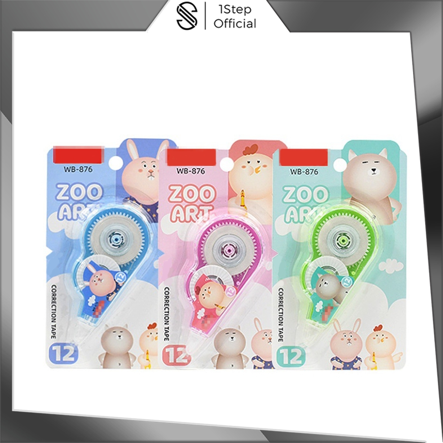 

1step Correction Tape Students Stationary School Supplies 5M Multiple Color S002