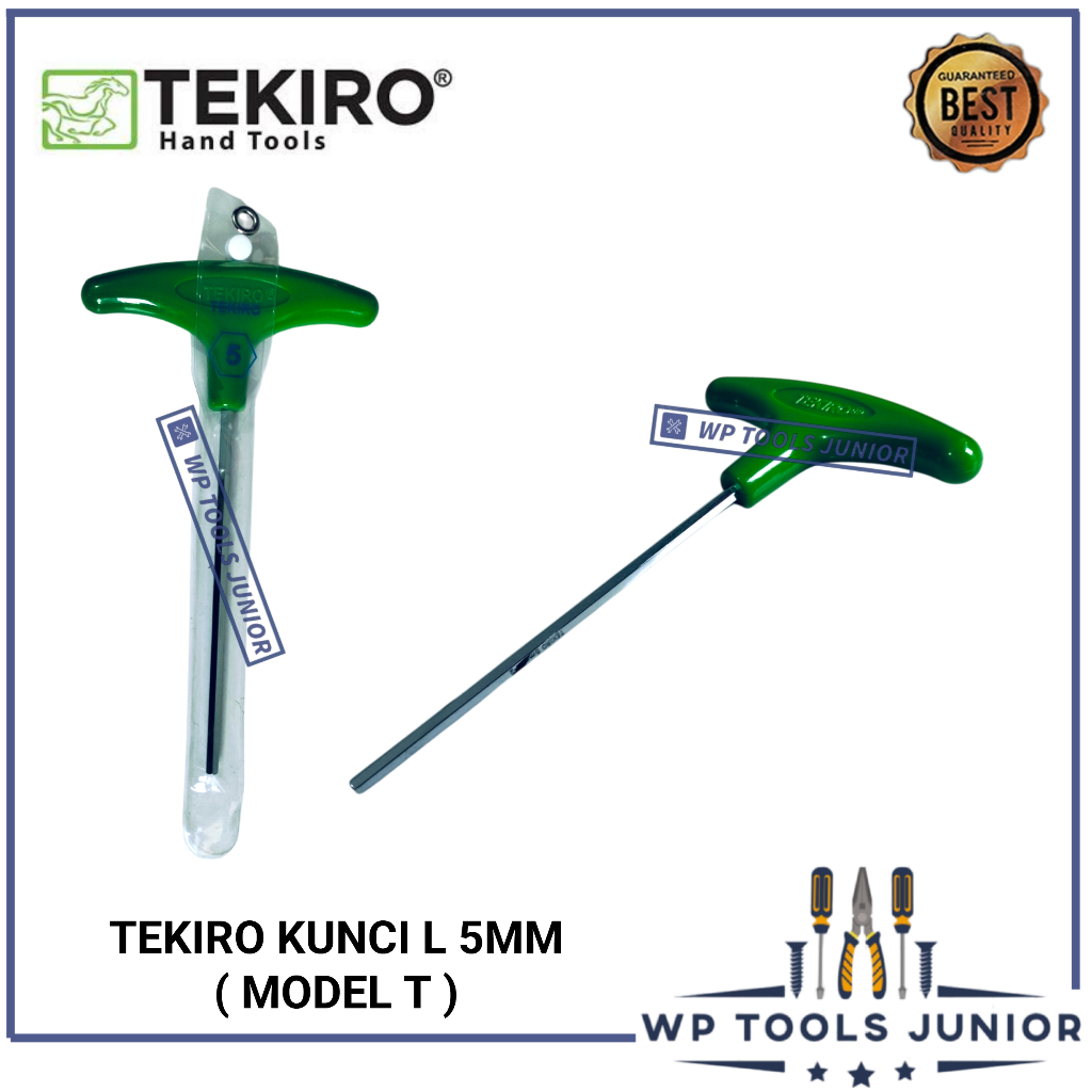 TEKIRO Kunci L 5 Mm Tipe T 5mm Kunci L Panjang Model T Satuan