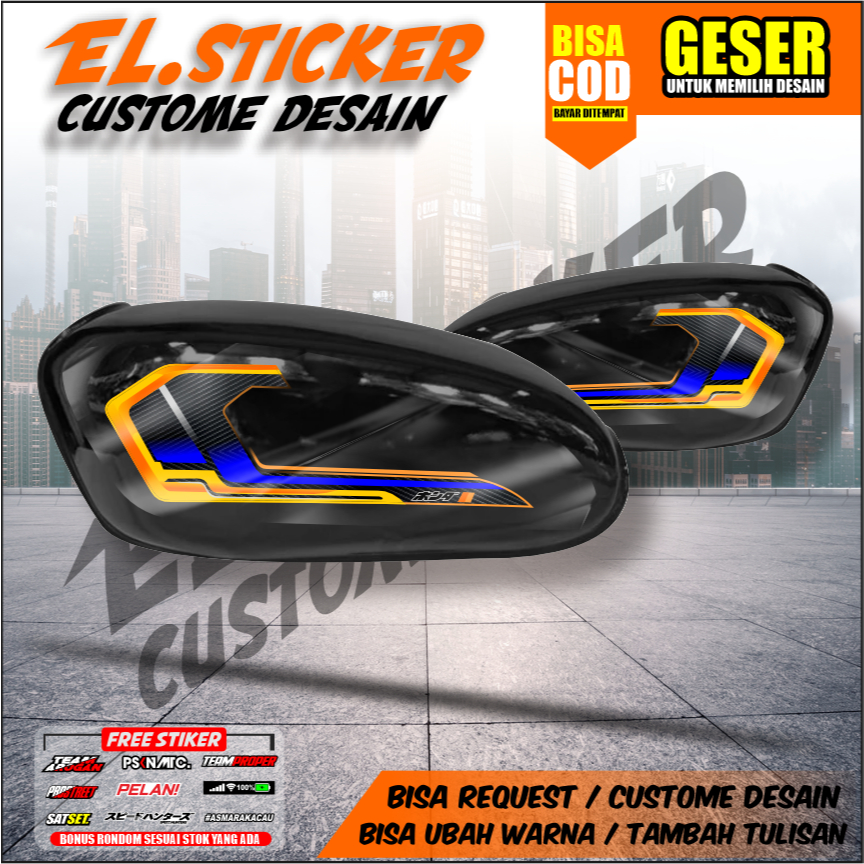 STRIPING CB100 STICKER CB100 UV TRANSPARAN, STICKER VARIASI HONDA CB 100 STRIPING CB125 TRANSPARAN 2