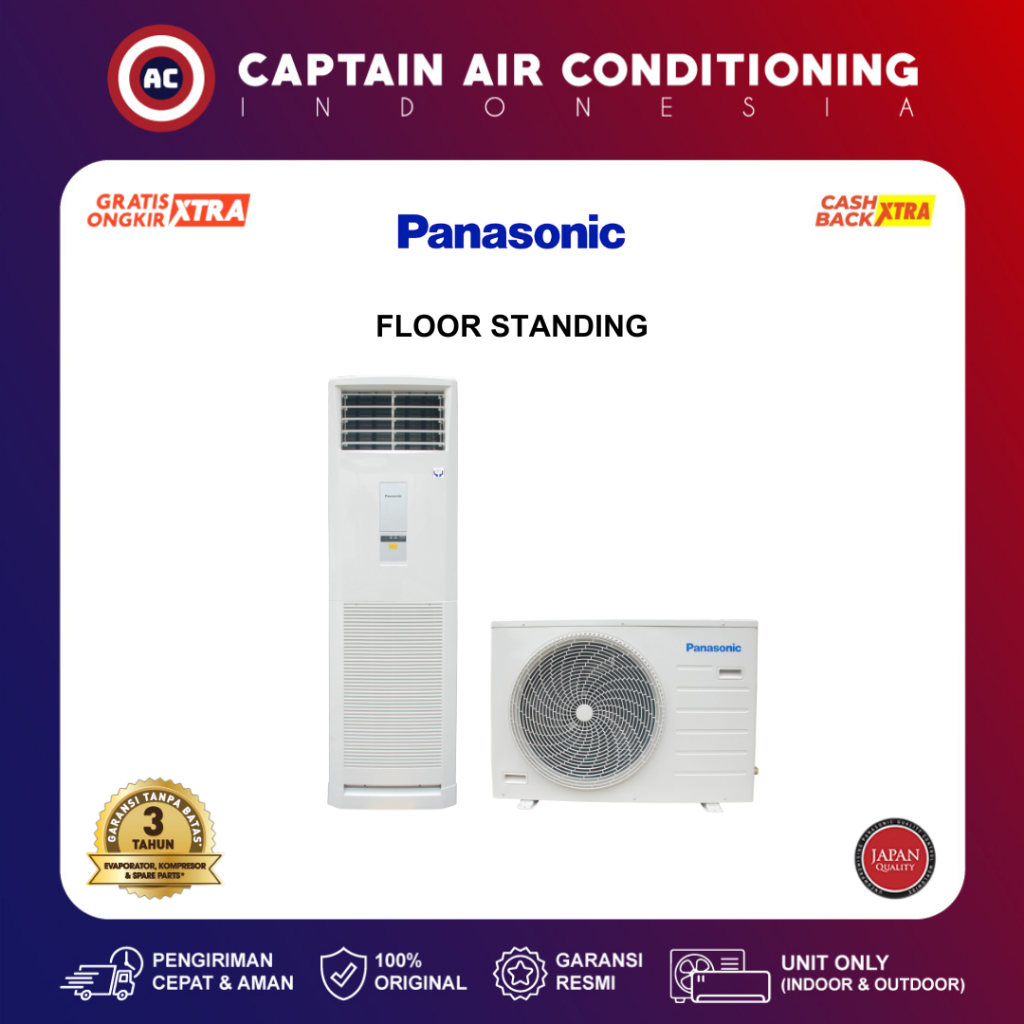 PANASONIC AC Floor Standing CS/CU-J18FFP 2 PK Standard (1 Phase)