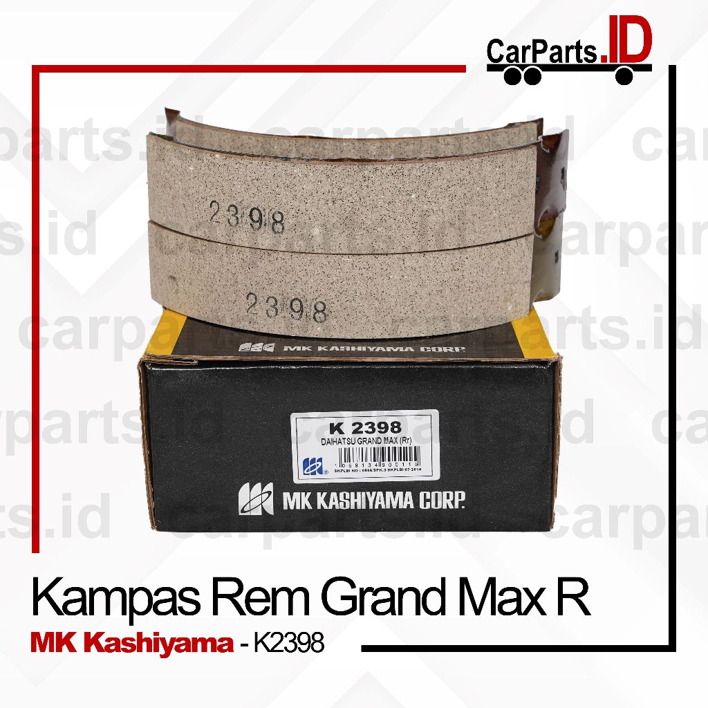 [MK Kashiyama] Kampas Rem Grand Max Luxio Belakang (Brake Shoe K2398)