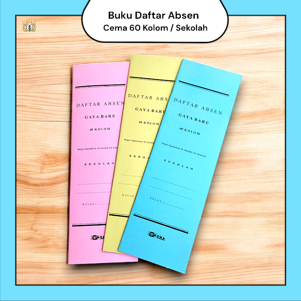 

Buku Daftar Absen CEMA Siswa Kelas 60 Kolom / Buku Daftar Kehadiran Untuk Sekolah
