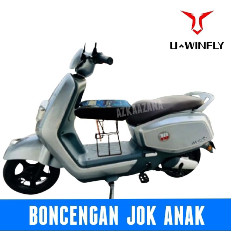 Boncengan Dudukan Besi Jok Anak Untuk Semua Sepeda motor Listrik Universal Uwinfly Polytron Viar God