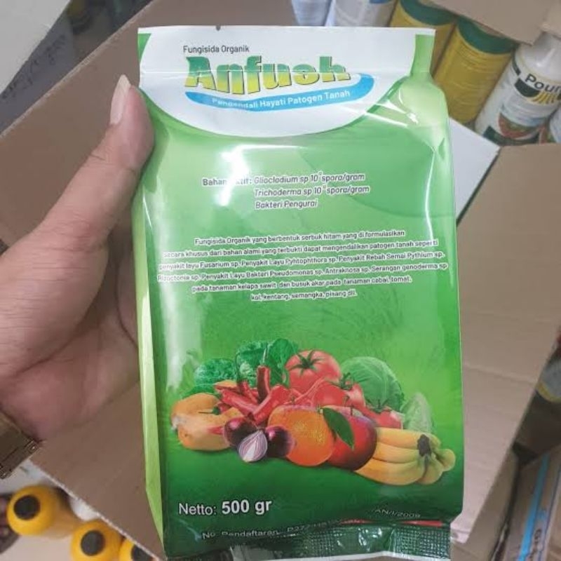 Anfush 500gr  Fungisida hayati tricoderma sp dan gliocladium sp
