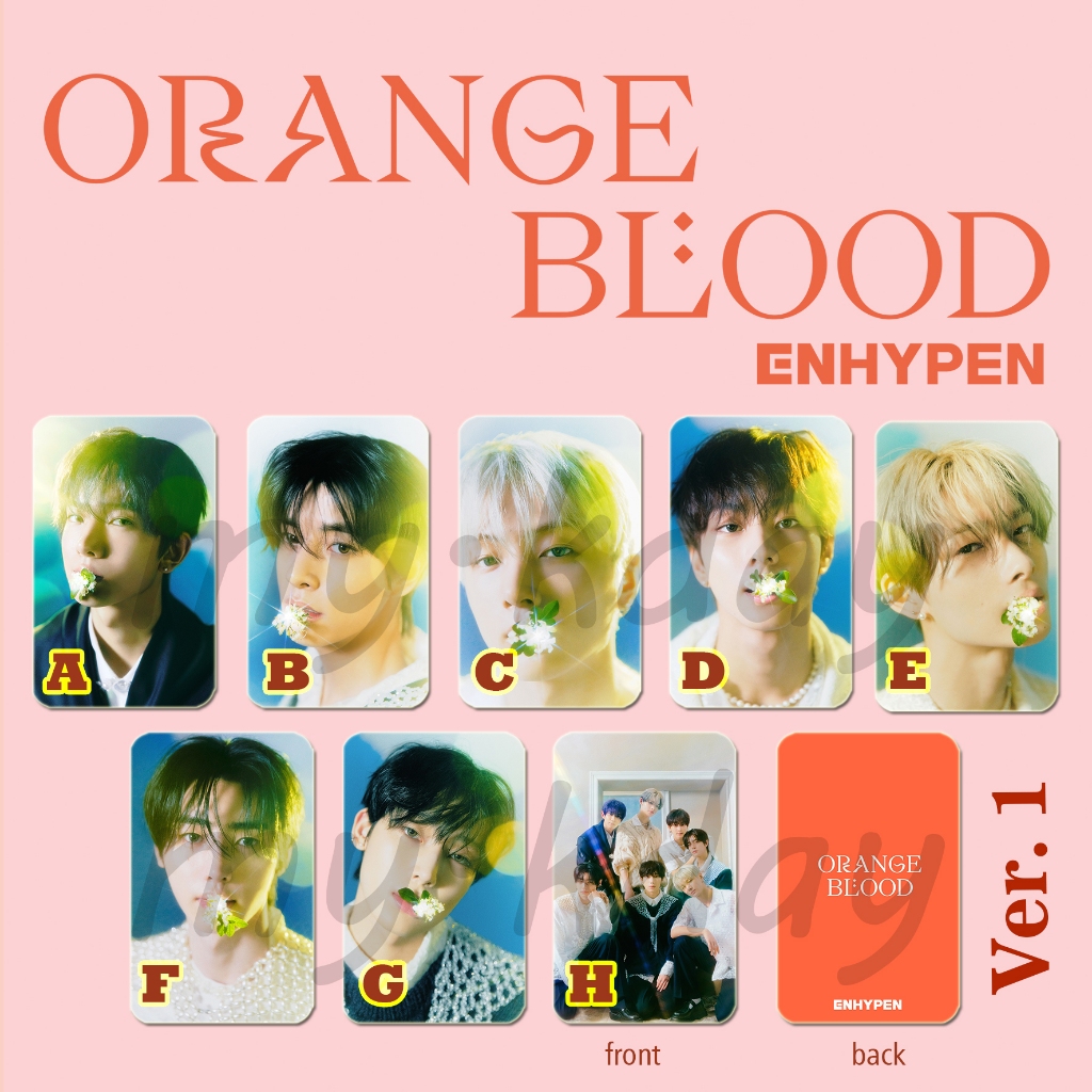 PC-1466, Unofficial Photocard ENHYPEN Orange Blood 2 sisi