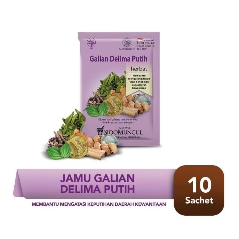 

jamu galian delima putih pektai keputihan sidomuncul isi 10 bungkus