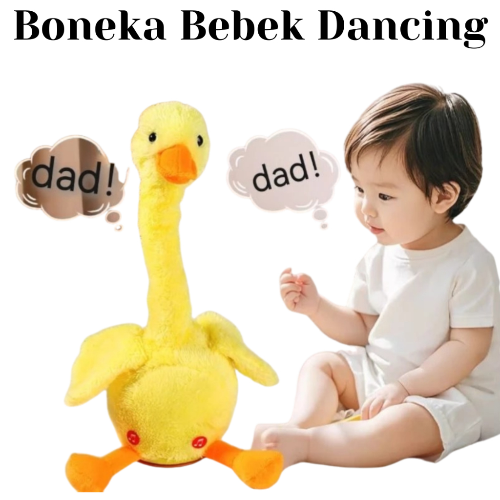 Bebek Bergoyang Dancing Boneka Bebek Goyang dan Bicara Bebek Joget Ngomong EN43