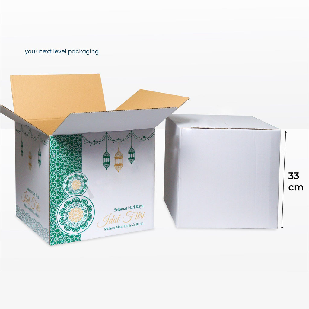 

( 10pcs ) Kardus Idul Fitri Dus Sembako Parselan Lebaran Box 30x30x33cm Hampers Hari Raya