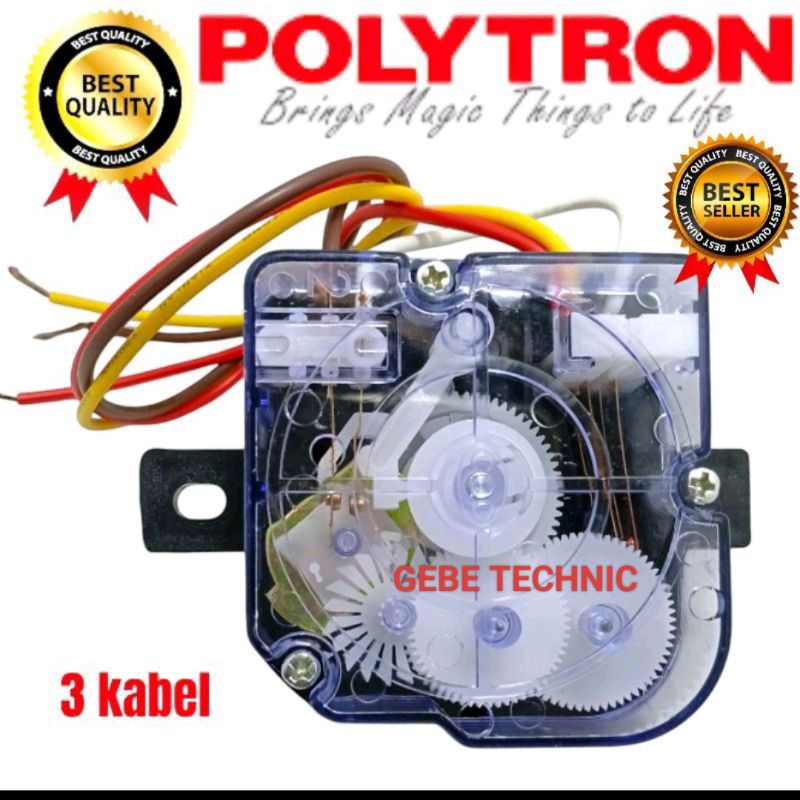 timer wash mesin cuci Polytron PWM8058 PWM8073 timer pencuci mesin cuci Polytron 2 tabung