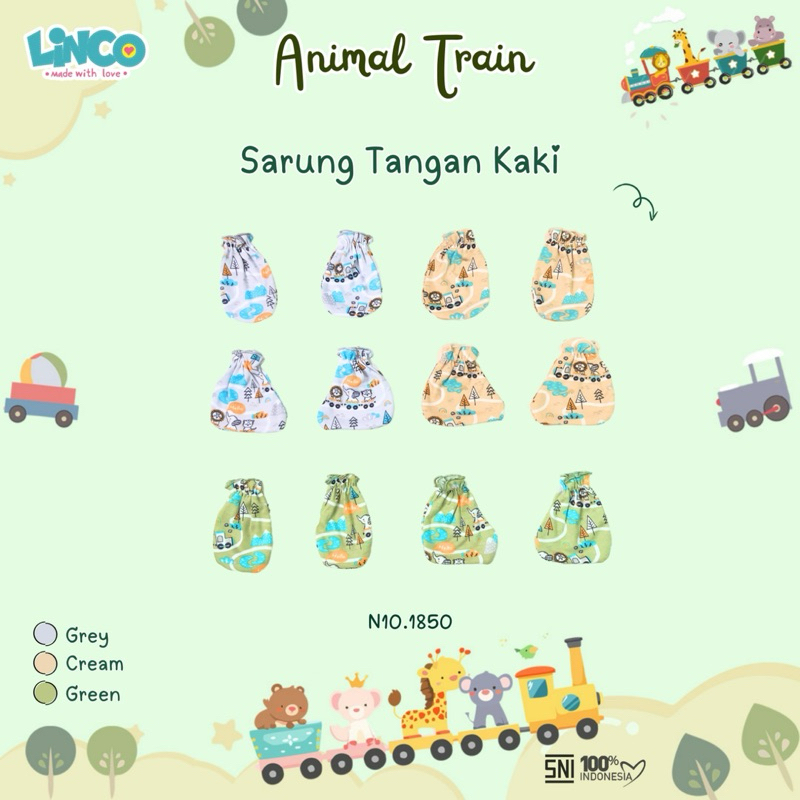 Sarung Tangan Dan Kaos Kaki Set Bayi - Linco / Sarung Tangan Bayi Set Sudah Sni Premium
