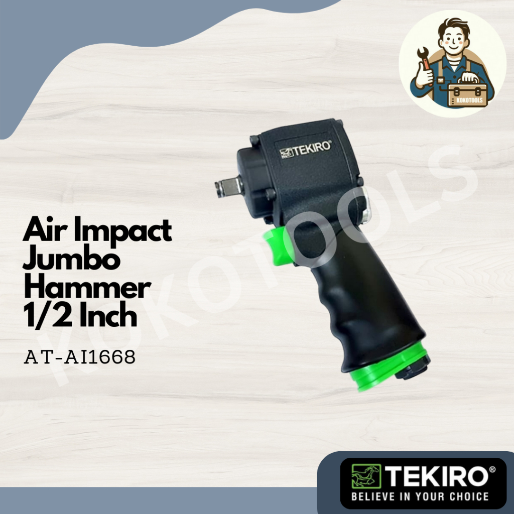 Air Impact Jumbo Hammer Bor Obeng Angin 1/2 Inch Tekiro