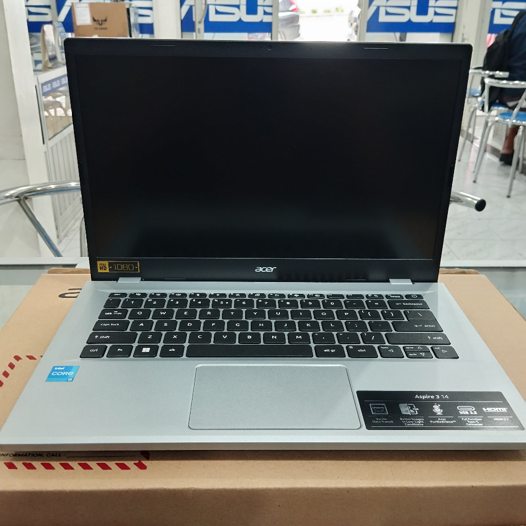 Acer Aspire 3 A314-36M Core i3 N305 RAM 8GB SSD 512GB Layar 14" FHD Slim Baru