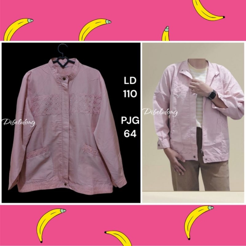 Jaket wanita polos warna pink