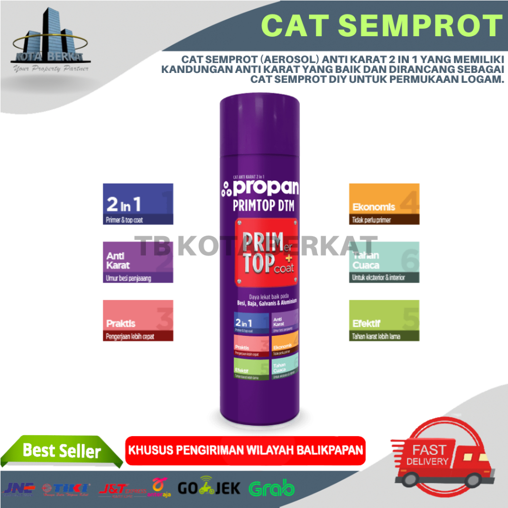 PROPAN AEROSOL PRIMTOP / CAT SEMPROT ANTI KARAT 2 IN 1 PROPAN