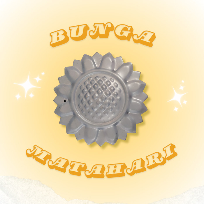 Ornamen Aksesoris Pagar Besi Motif Bunga Matahari Plat