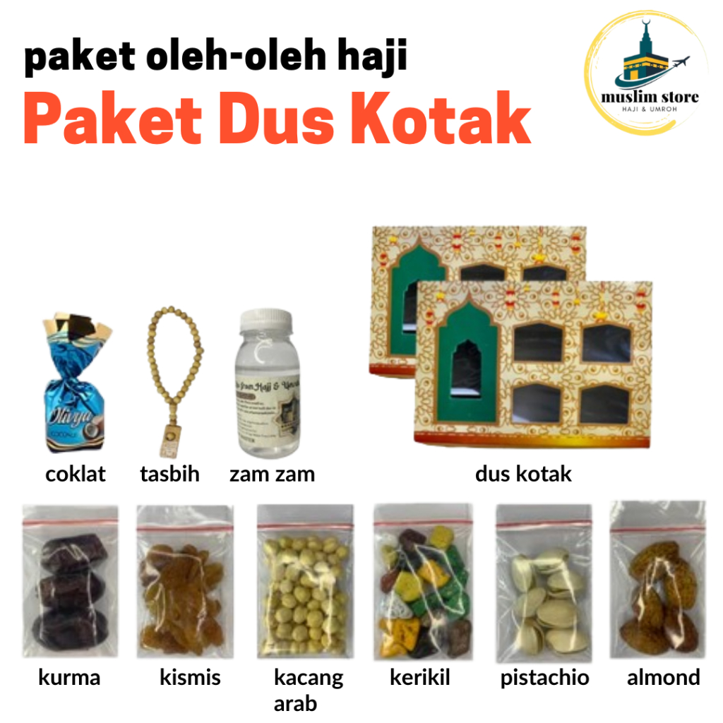 

PAKET OLEH OLEH HAJI UMROH PAKET DUS KOTAK/ paket dus kotak