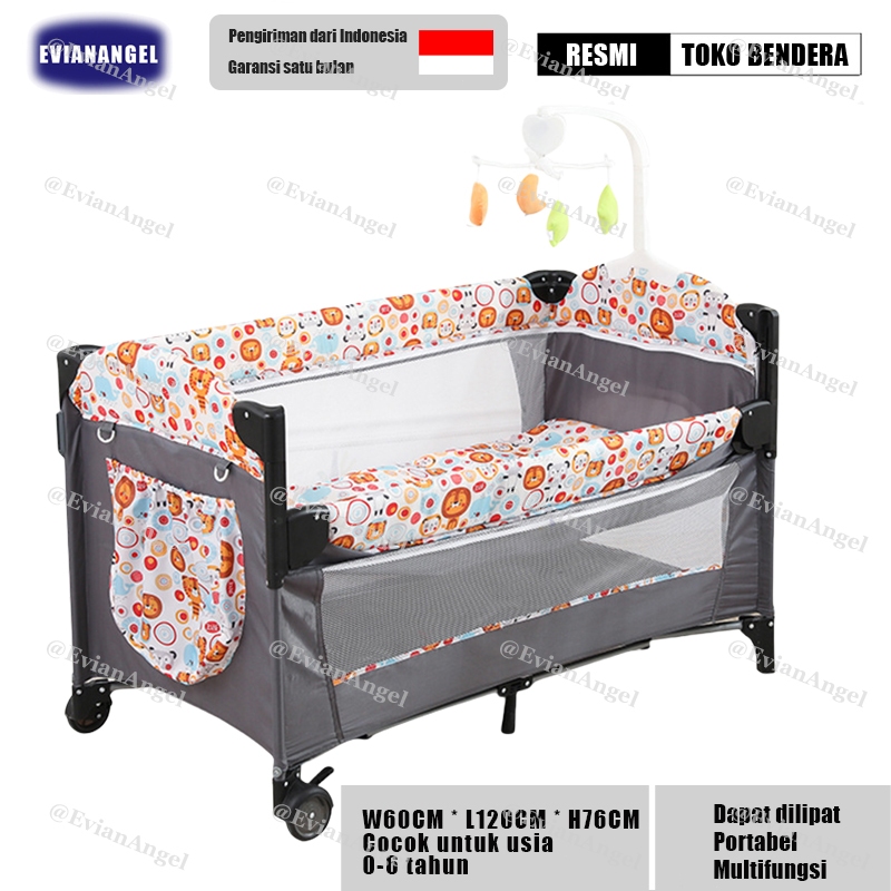 EVIANANGEL Box Bayi Tempat Tidur Bayi Ranjang Bayi Baby Box Bisa Dilipat Box Bayi Tempat Tidur Bayi 