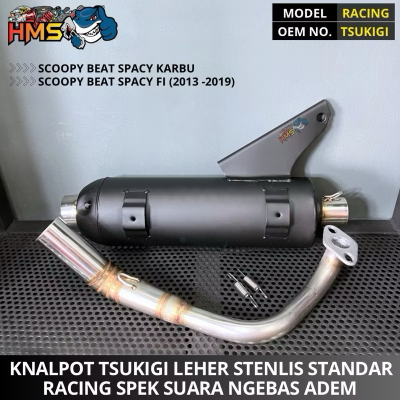KNALPOT TSUKIGI BEAT SCOOPY FI POP STREET SPACY VARIO 110 LED GENIO XEON KARBU RC VARIO 150 125 AERO