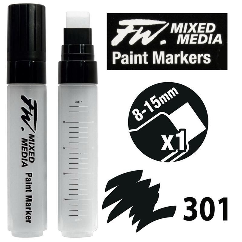 

Kuas Lukis Cat Air / Acrylic Daler Rowney FW Marker L 8-15mm 160320301