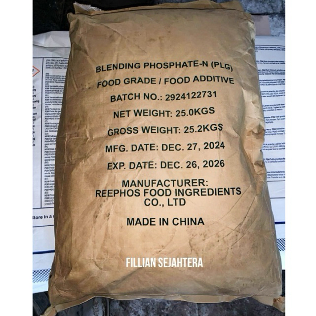 

Blending Phosphate Polygel Ex. Reephos FOOD GRADE Pengenyal Bakso, Sosis, Nugget, 500gr / 1 Kg Rpk