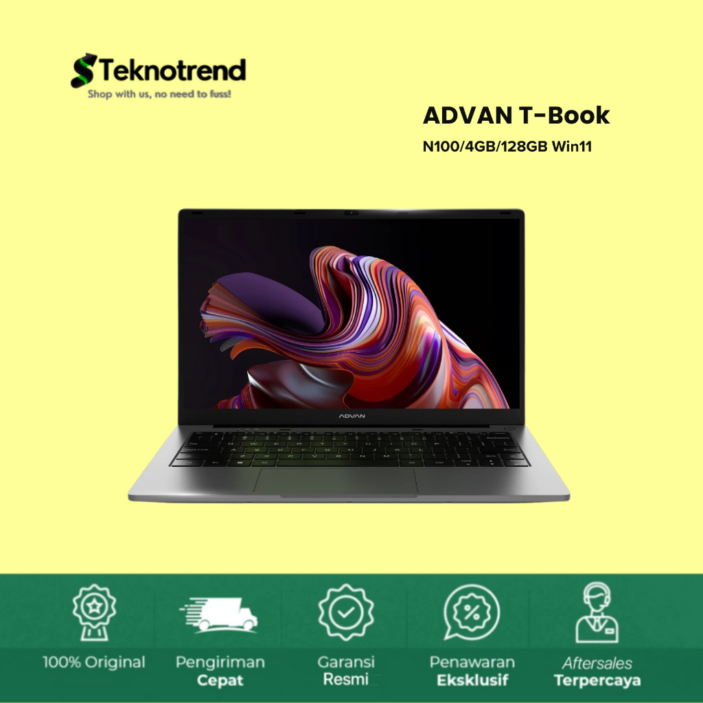 ADVAN Laptop T Book X Transformer Intel N100 4Gb/128GB 14" HD Windows 11