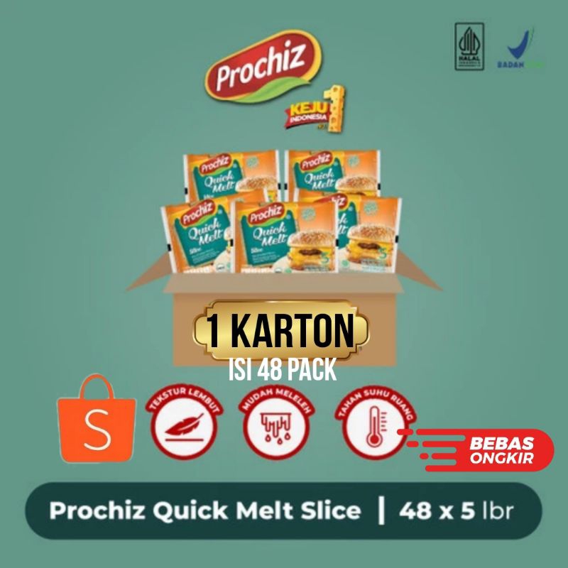 

KEJU PROCHIZ QUICKMELT 1 KARTON ISI 48 PACK