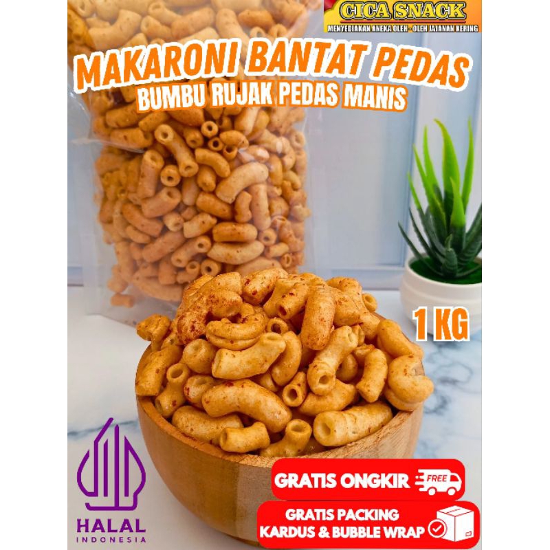 

Makaroni Bantat Pedas Bumbu Rujak 1Kilogram