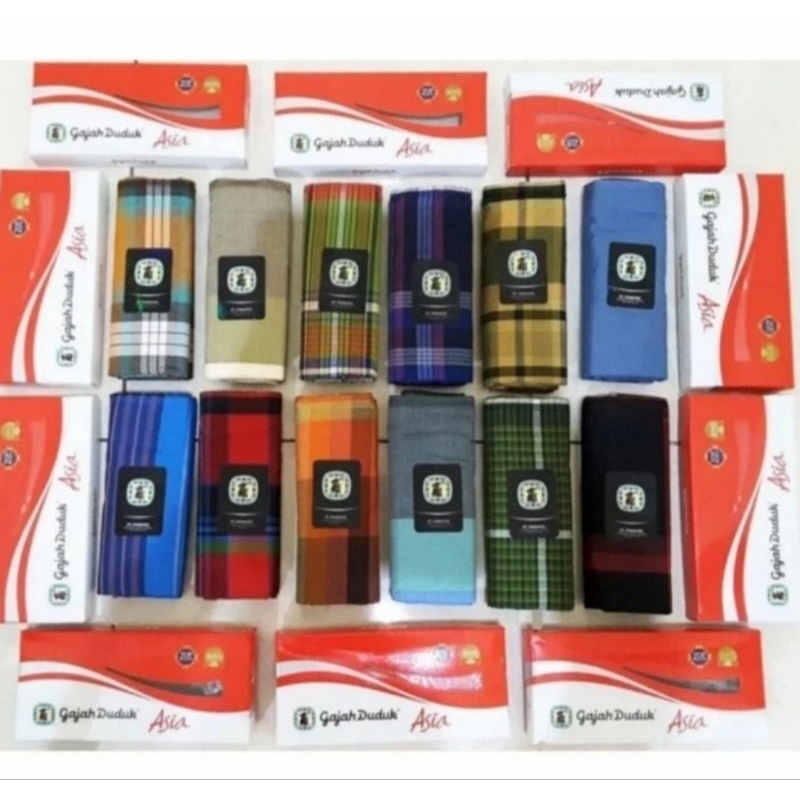 Sarung Dewasa Gajah Duduk Kotak Sarung Gajah Duduk